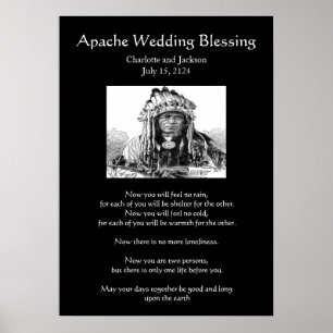 Póster Apache Wedding Blessing Cheif