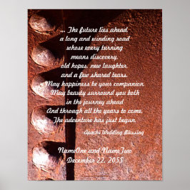 Póster Apache Wedding Blessing v2 Rusty Metal Look Print