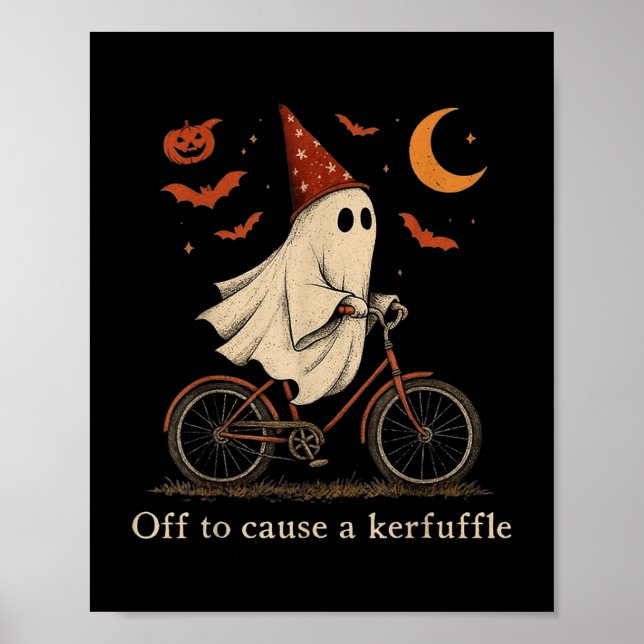Póster Apagado Para Causar Un Fantasma De Kerfuffing (Frente)