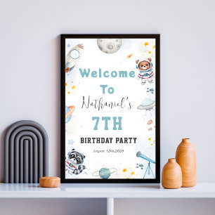 Póster Apagón de bienvenida con el tema de la explosión d