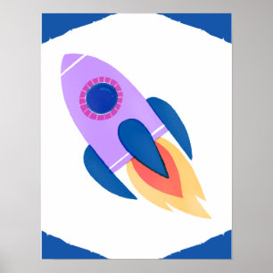Póster Apagón de lanzador de espacio desactivado