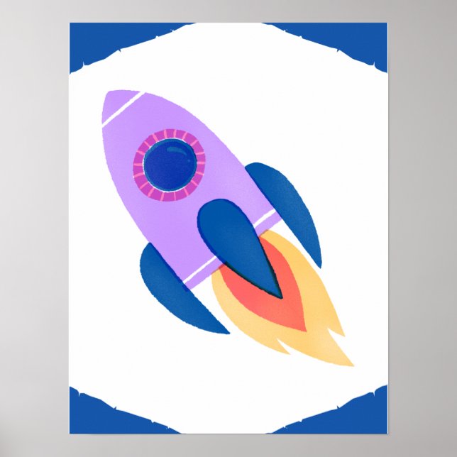 Póster Apagón de lanzador de espacio desactivado (Frente)