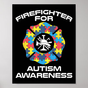 Póster Aparato de autismo para bomberos - Los mejores bom