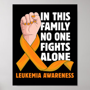 Póster Aparato De Concienciación Sobre Leucemia Presente 