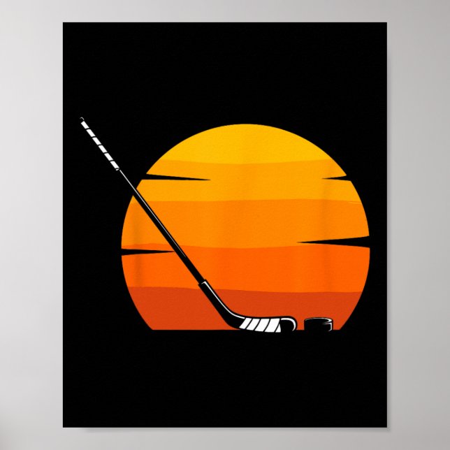 Póster Aparato de hockey - Jugador de hockey de hockey de (Frente)