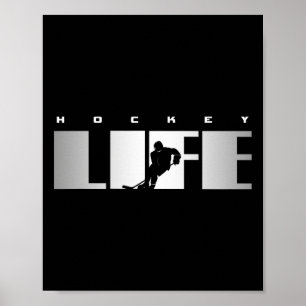 Póster Aparato de hockey - Jugador de hockey de hockey de