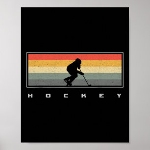 Póster Aparato de hockey - Jugador de hockey de hockey de