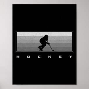 Póster Aparato de hockey - Jugador de hockey de hockey de