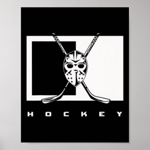 Póster Aparato de hockey - Jugador de hockey de hockey de