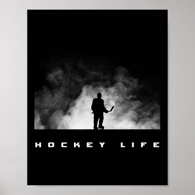 Póster Aparato de hockey - Jugador de hockey de hockey de (Frente)