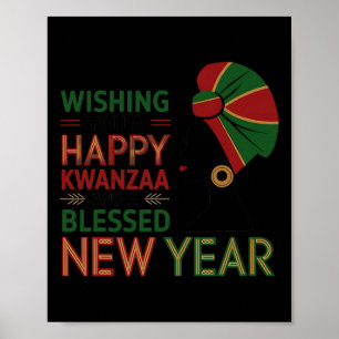 Póster Aparato de Kwanzaa: Las velas afroamericanas se de