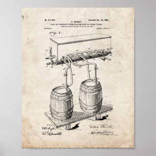 Póster aparato de la Frío-aire-presión para la cerveza o