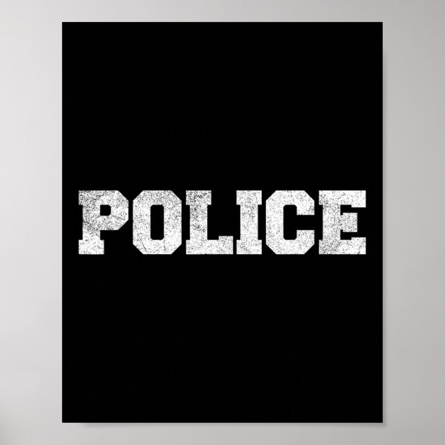 Póster Aparato de vestimenta de policía (Frente)