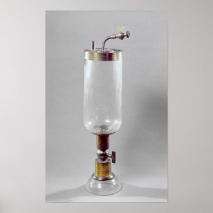 Póster Aparatos para estudiar el gas