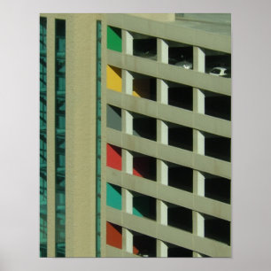 Póster Aparcamiento cuadrado - Poster Art Deco