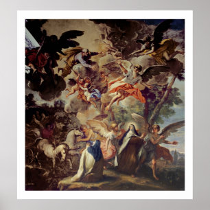 Póster Aparición de San José a St Theresa