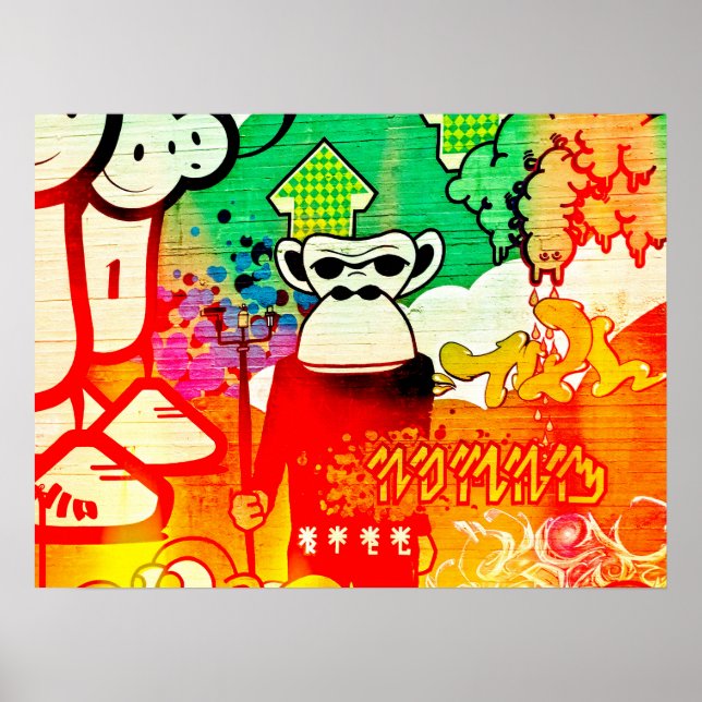 Póster Ape Graffiti (Frente)