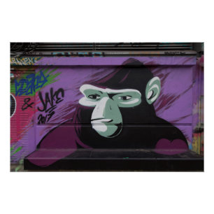 Póster Ape Graffiti