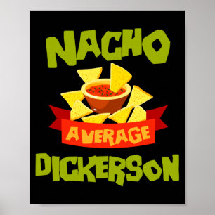 Póster apellido divertido de cumpleaños dickerson promedi