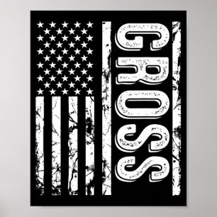 Póster Apellido Grosso Apellido Divertido Equipo Familia 