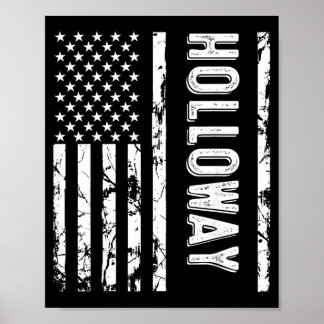 Póster Apellido Holloway Apellido Divertido Equipo Famili