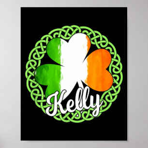 Póster Apellido irlandés Kelly