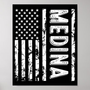 Póster Apellido Medina Apellido Divertido Equipo Familia