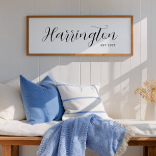 Póster Apellido personalizado Imprimir nuevo regalo para 