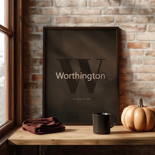 Póster Apellido Rústico Personalizado Casa de Campo Occid (Subido por el creador)