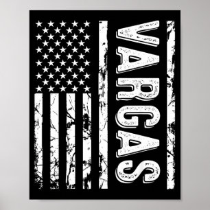 Póster Apellido Vargas Apellido Divertido Equipo Familia 