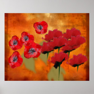 Póster Apenas amapolas