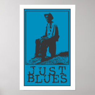Póster Apenas Bluesman de los azules