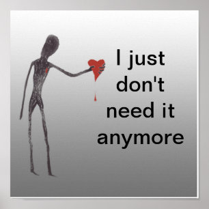 Póster Apenas no lo necesito más