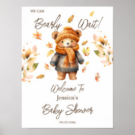 Póster Apenas Podemos Esperar Baby Shower
