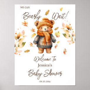Póster Apenas Podemos Esperar Baby Shower 