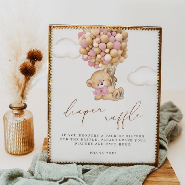 Póster Apenas Podemos Esperar Fiesta de Bebé Rifa de Paña (Subido por el creador)