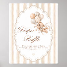 Apenas Podemos Esperar Rifa de Pañales Baby Shower