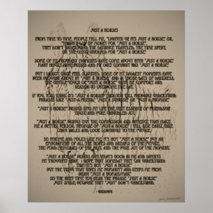 Póster Apenas un caballo