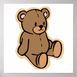 Póster Apenas un oso de peluche