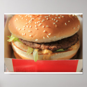 Póster Apenas una hamburguesa clásica