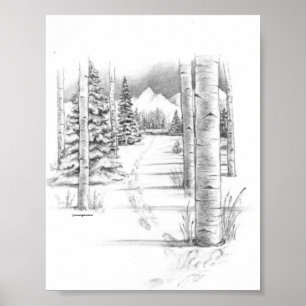 Póster Ápenes en invierno