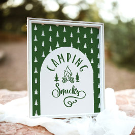 Póster Aperitivos de camping Un feliz cumpleaños de Campe