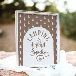 Póster Aperitivos de camping Un feliz cumpleaños de Campe