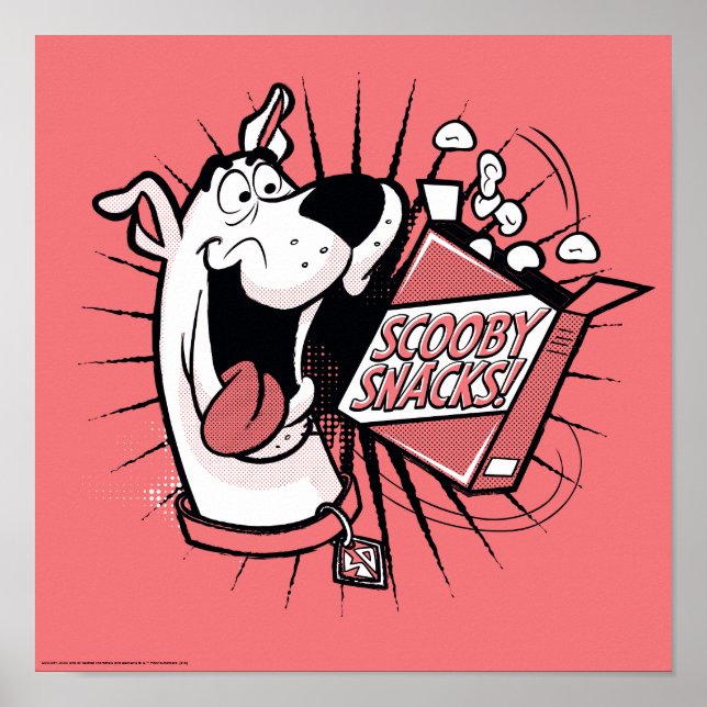 Póster Aperitivos Scooby-Doo Halftone Scooby (Frente)