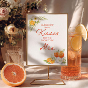Póster Aperol Spritz Adivina Cuántos Besos