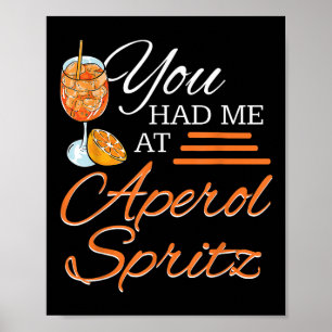 Póster Aperol Spritz Fiesta de cola Bebida de alcohol Noc
