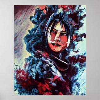 Póster APEX LEGENDS WRAITH v4 colorida versión