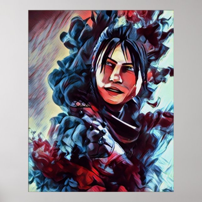 Póster APEX LEGENDS WRAITH v4 colorida versión (Frente)