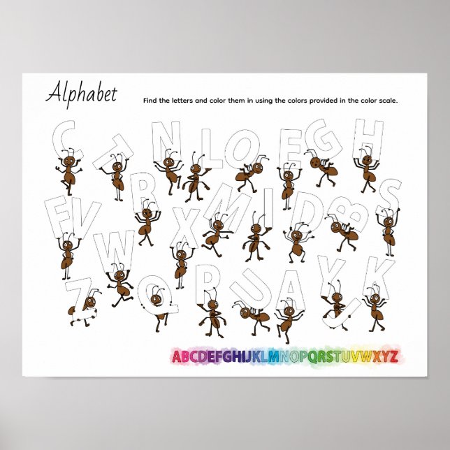 Póster Aphabet (Frente)