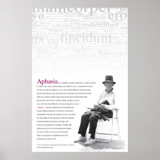 Póster Aphasia Poster